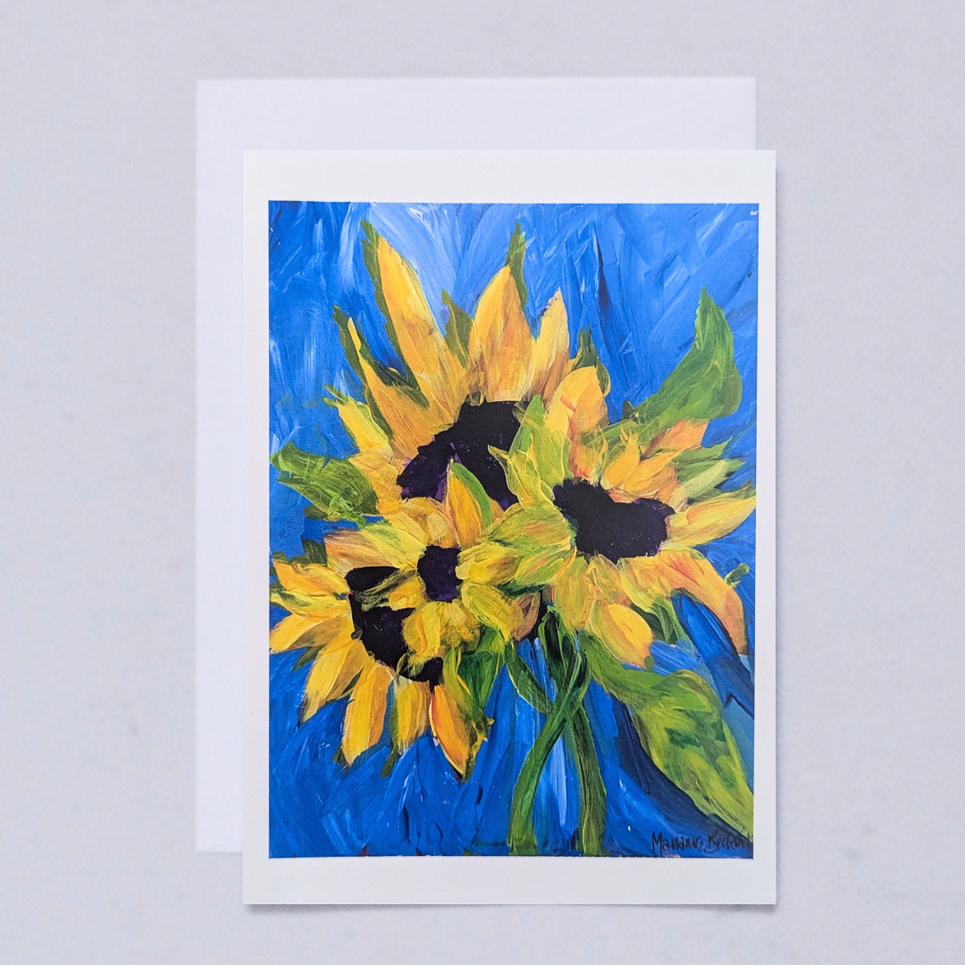 Blue Sunflowers 02